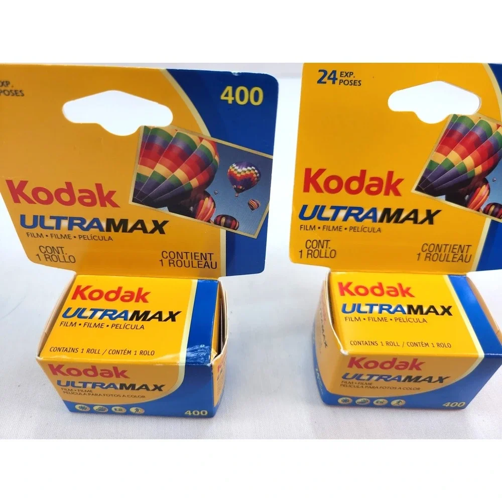 Lot(2) Kodak Ultramax 400 35mm Color Negative Film, 24 Exposure NIB expire 11/21